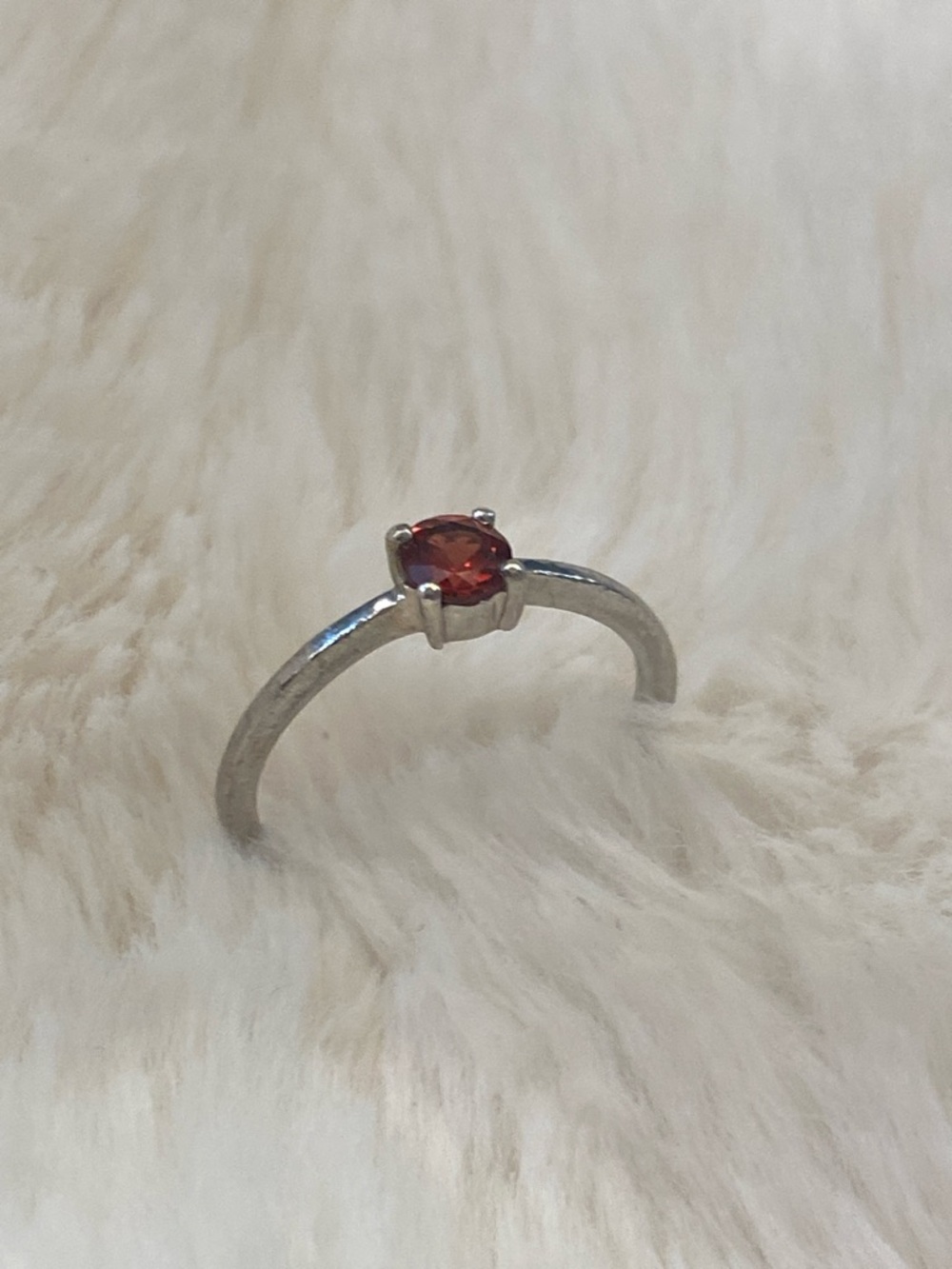 Mandarin Garnet Ring - Picture 2 of 6